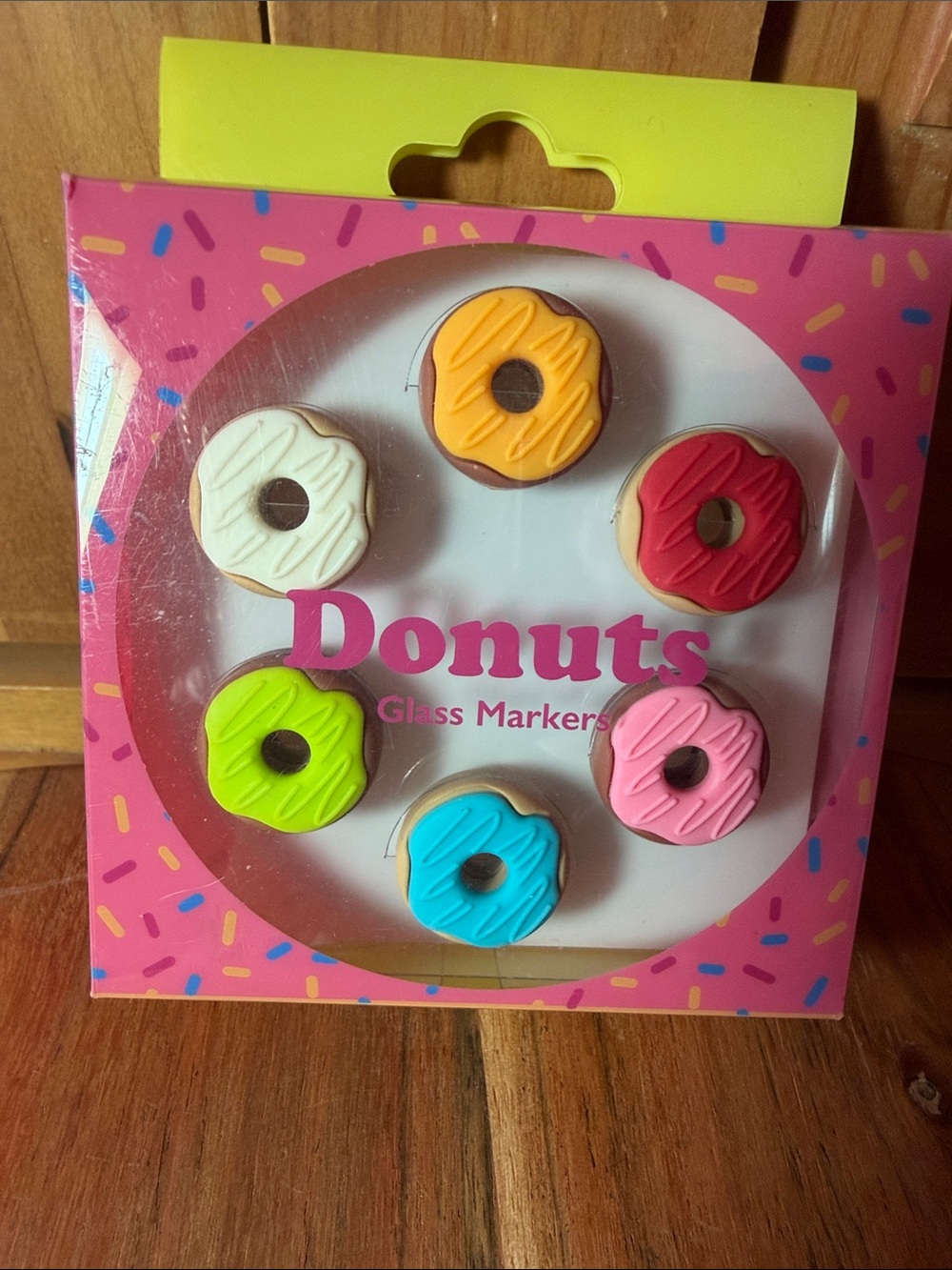Glass Markers - Colorful Donut Set